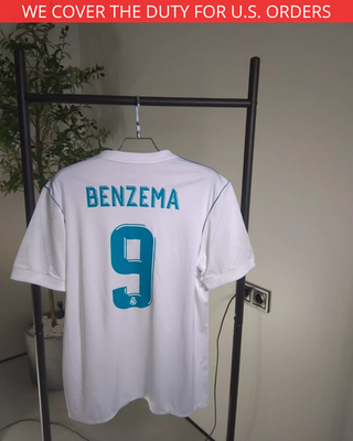 【USED】 adidas Real Madrid BENZEMA yoji Benzema Real Madrid Jersey Home football shirt 2017 - 2018 Adidas