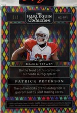 2025 Leaf Electrum Patrick Peterson THE HARLEQUIN COLLECTION Auto 1/1