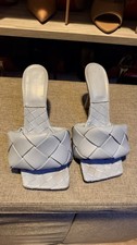 Bottega Veneta Pale Blue Lido Sandals 41EU