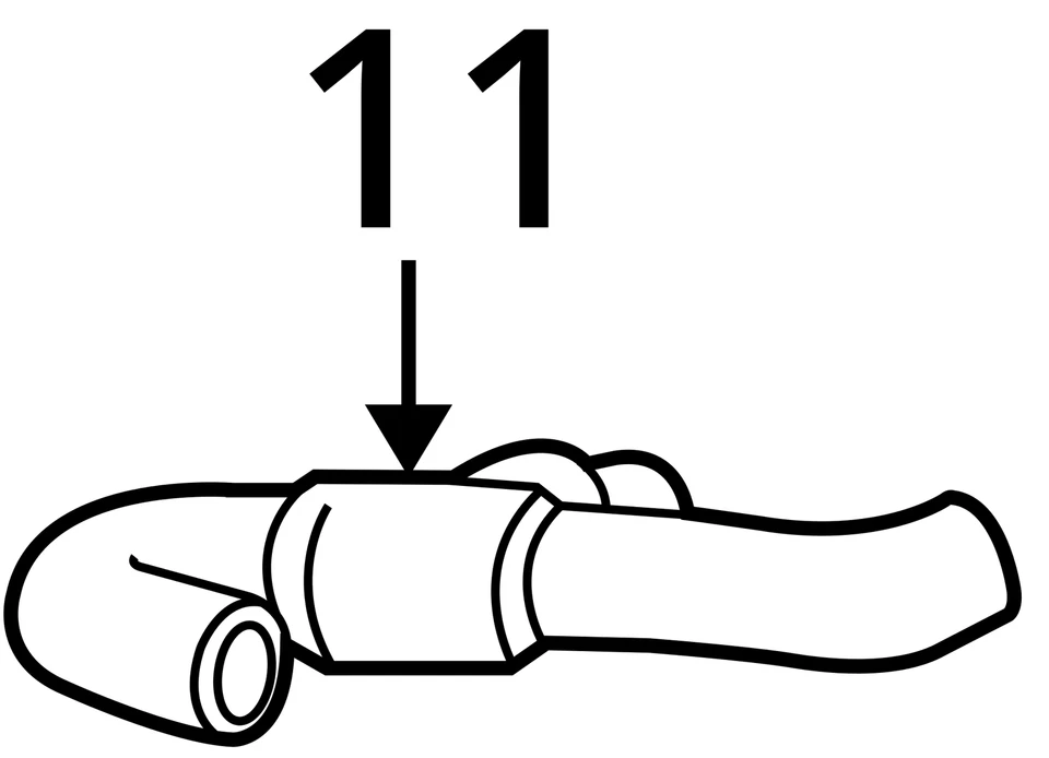FITS 1996-2007 FORD MERCURY TAURUS SABLE HOSE F6DZ8584BD - NEW OEM F6DZ8584BD - Image 3 of 3