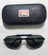 Vintage Marlboro Unlimited Aviator Sunglasses – Made in Japan – Original Case