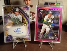 🔥2024 Bowmans Best- Jordan Beck RC  Gold Ref. Auto /50 & Magenta Ref. RC /399