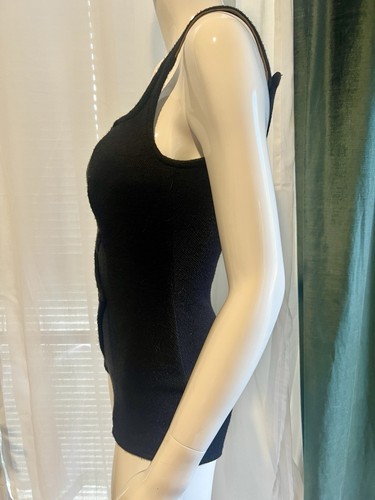 Maurice Handler 1960s One Piece button Strap Waist Detail Wool Knit Swimsuit Vtg - Picture 4 of 19