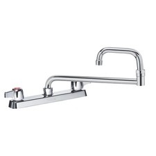Krowne 13818L 8 in Deck Mount Faucet w/ 18 in Double Jointed Spout