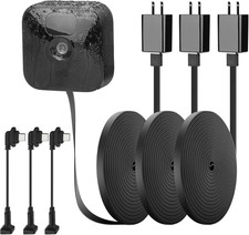 3 Pack 25ft/7.5m Outdoor Power Cord for Blink Outdoor 3rd Gen XT3,Blink 4 4th