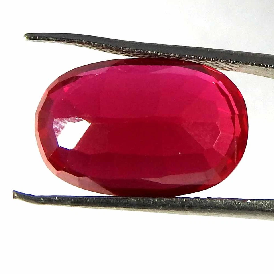 10.55CtsNatural 15x10x6 Imitation Ruby Oval Cut Cabochon Loose Gemstones - Image 3 of 3