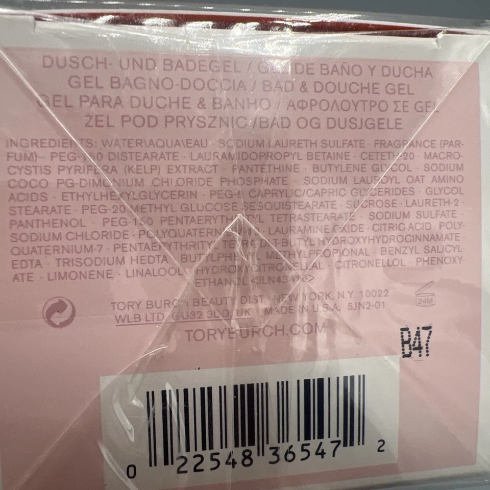 Gel de baño y ducha Tory Burch Love Relentless 6,7 oz ¡NUEVO en caja sellada! Foto 3 de 3