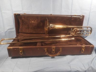 Vintage Bach Stradivarius Model 36 Trombone, Case & Mouthpieces