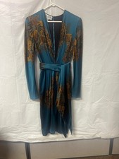 Vintage Andrea Odicini Turquoise Dress - Perfect for Cocktail party!