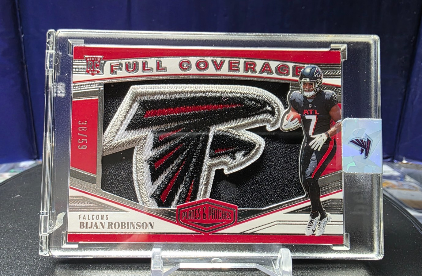 Bijan Robinson Panini Plates & Patches Full Coverage Relics #FC6 Base