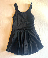 Weissman Girls Black Skirted Dance Leotard Unitard Size SC MPN 64830