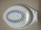 Vtg. Pyrex Blue Snowflake Garland Casserole Lid 945C-6