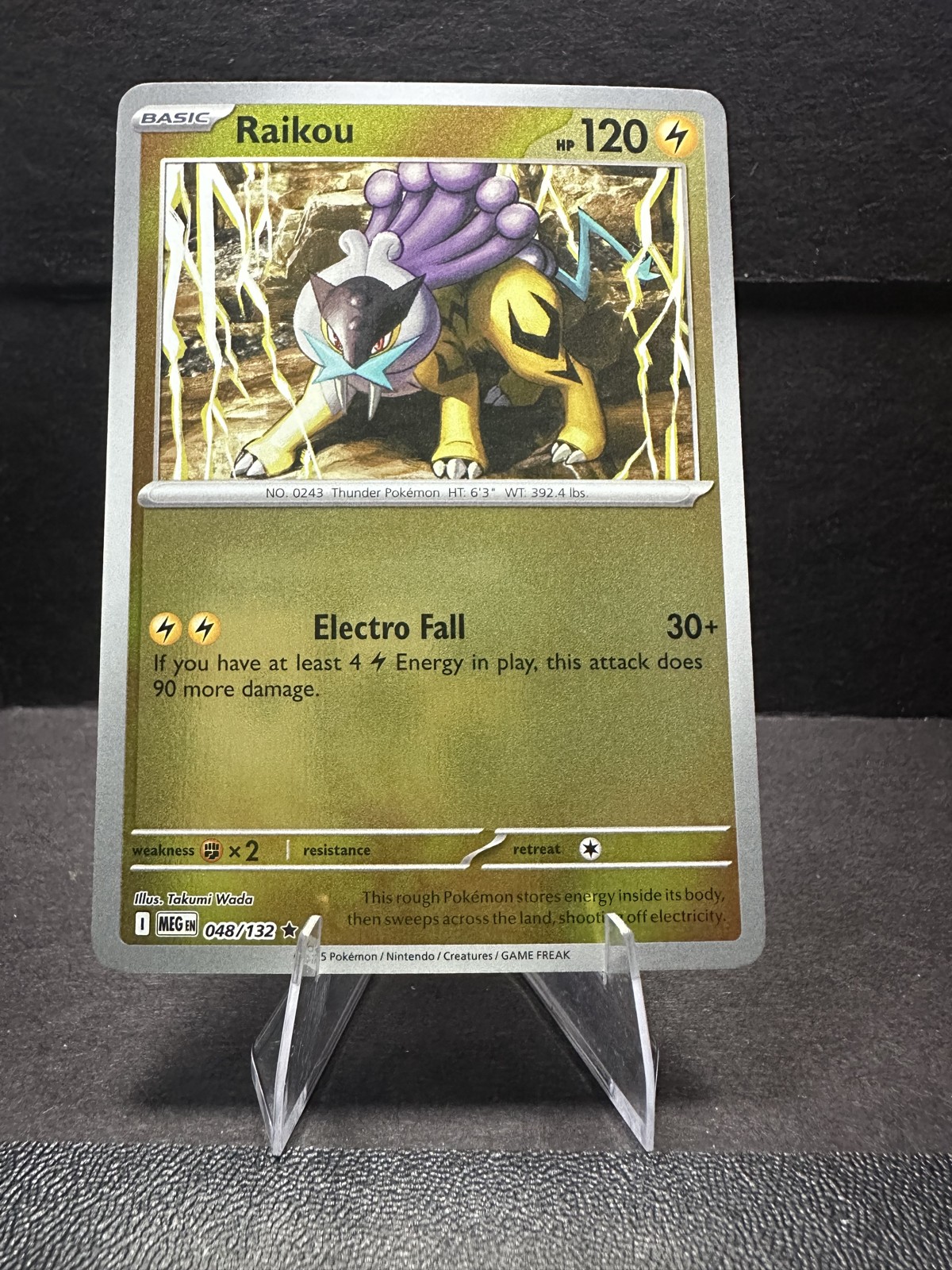 Raikou 048/132 Me01: Mega Evolution Reverse Holo