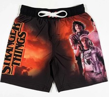 Netflix Stranger Things Boys' UV50 Swim Trunks Shorts - Size 6/7 - NWT's