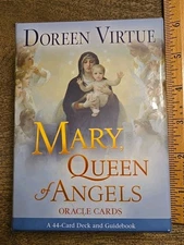 Doreen Virtue Mary Queen of Angels Oracle Cards 44 card deck & Guidebook See All