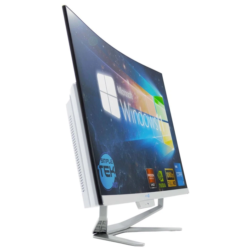 All In One 27" Fhd Curved I7 6Th Gen Ram 8 Gb Ssd 120 Gb Win 11 Desktop Computer - Image 3 of 4
