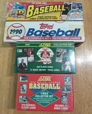 Vintage Topps UD Donruss Factory Baseball Sets Bo Breaker Thomas Jones RCs More