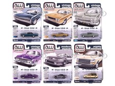 AUTO WORLD PREMIUM 2025 RELEASE 2, 6 PC SET B 1/64 DIECAST BY AUTO WORLD 64512 B