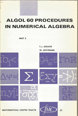 ALGOL 60 procedures in numerical algebra. Part 2