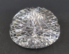Beautiful Cut Crystal Half Sphere Paperweight 3.5" Diameter x 1.75" Tall