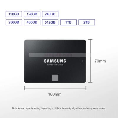 Samsung 870 EVO 1TB 2TB 250/500GB Internal SSD 2.5'' SATA 3 6Gb/s