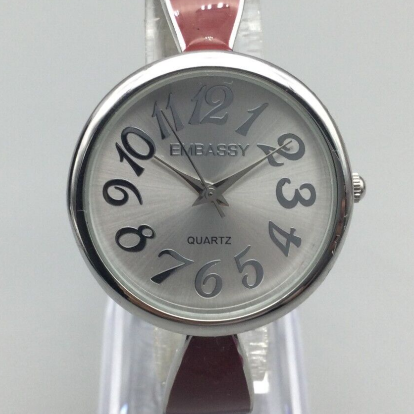 Embassy by Gruen Watch Women 32mm Silver Tone Open Hinged  display picture 1