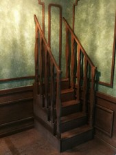 Casa delle bambole scala 1/6 miniature mobili vintage Victoria scale kit incompiuto