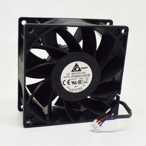 1pc Delta High Airflow DC Fan FFB0912EHE 92mmx38mm 9038 12V 1.5A 3 wire - 第 1/7 張圖片