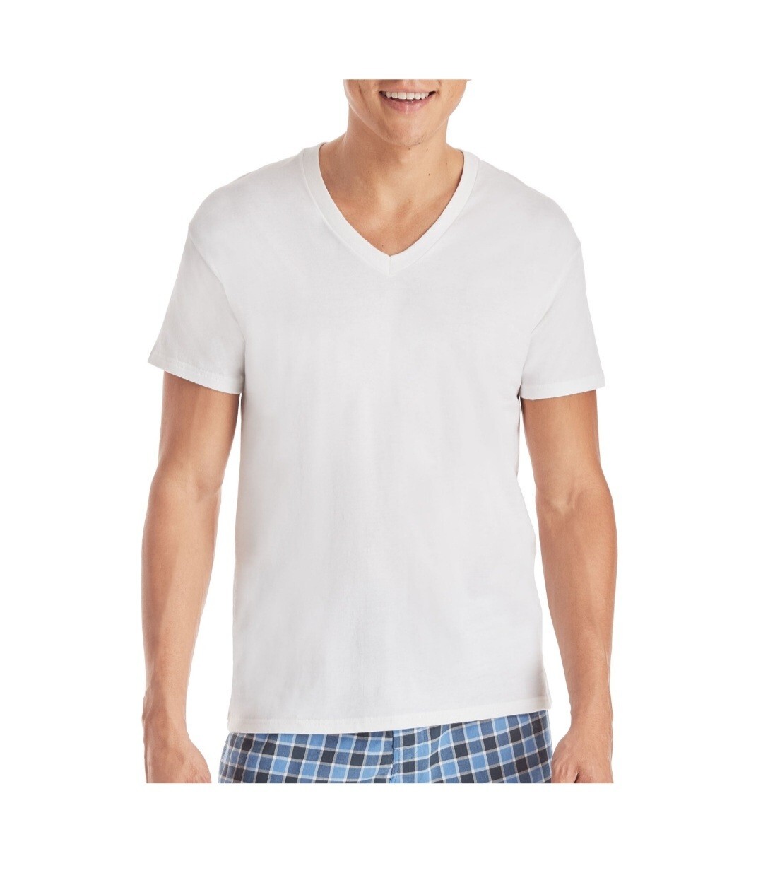 Hanes Men's FreshIQ Undershirt 6Pack VNeck Men's Shirts TAGLESS