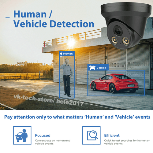 Hikvision OEM 4K 16CH 8MP Colorvu IP Camera CCTV System NVR Black Outdoor US Lot - Picture 7 of 16