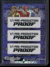 2024 LEAF PROOF 1/1 TRIPLE ETHAN SALAS/ETHAN PETRY/ETHAN HOLLIDAY MULTIGRAPHICS 