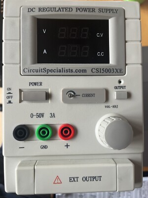 Circuit Specialists | 50 Volt DC 3 Amp Linear Bench Power Supply