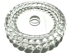 BOBECHE IN BOHEMIA CRYSTAL, Ø 105 MM , 18 MM HOLE, FOR CHANDELIER