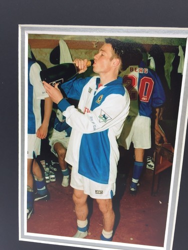 Exhibición de fotos firmada por Graeme Le Saux Blackburn Rovers RARO + AUTÓGRAFO CERTIFICADO DE AUTENTICIDAD 1995 - Imagen 2 de 3