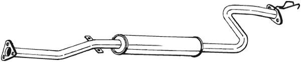 BOSAL 285-129 Middle Silencer for HONDA