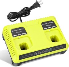 Dual Port Charger For RYOBI P108 18V 18 Volt One Plus High Capacity Lithium-ion
