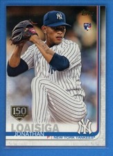 2019 Topps Series 1 150th Anniversary Gold Stamp #243 Jonathan Loaisiga Rookie