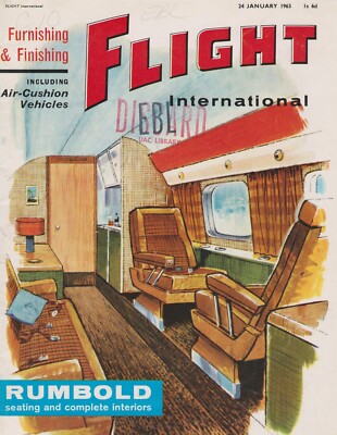 Flight International (24 Jan 1963) Airline News,  BEA, Cabin Design & Fixtures
