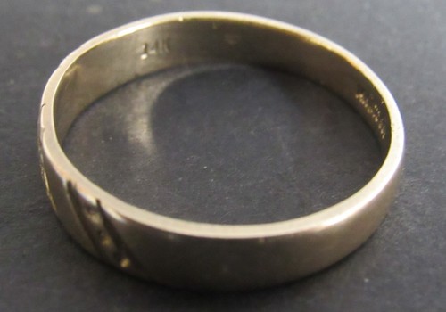 Zales 14K Yellow Gold Wedding Band Mens Sz 10 Anniversary Ring 3g JTC969 Vintage - Picture 16 of 16