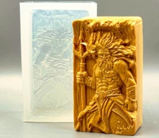 POSEIDON SILICONE MOLD  for soap making and other crafts NEPTUNE AQUAMAN