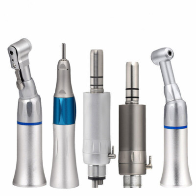 SANDENT Dental Low Speed Handpiece Kit – Contra Angle, Straight Nose Cone, Motor