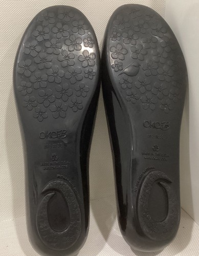 Oka B Women’s Sandals Black Ballet Jelly Flats Rhinestones Size US 8 ~ EU 38 - Picture 6 of 7
