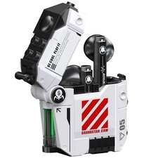 GravaStar Sirius P5 Wireless Earbuds Headphones (Mecha White), 40 hours playtime