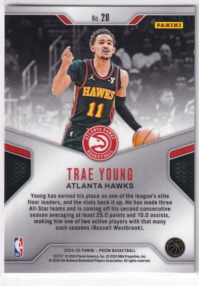 その他 Trae Young Panini Prizm RC Hyper Prizm Trae Young 2018 Prizm #78 Red White Blue Price Guide