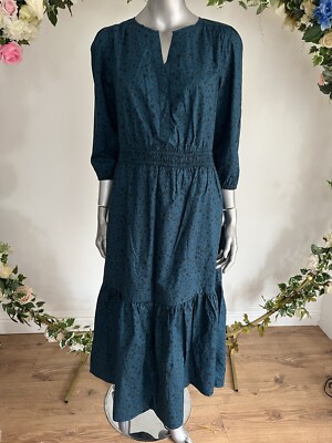 JOULES Lyla Dress Womens Size 10 12 14 24 26 Teal Star