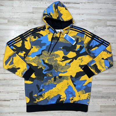 Sweat à capuche homme Adidas série camouflage imprimé intégral
