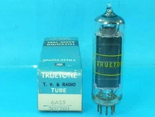 TRUETONE TOSHIBA 6AS5  TUBE TRUE NOS NIB SINGLE ORIGINAL BOX