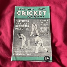 1949 FINDON'S CRICKET ANNUAL FIXTURES ARTICLES RECORDS PICTURES TEST FACTS