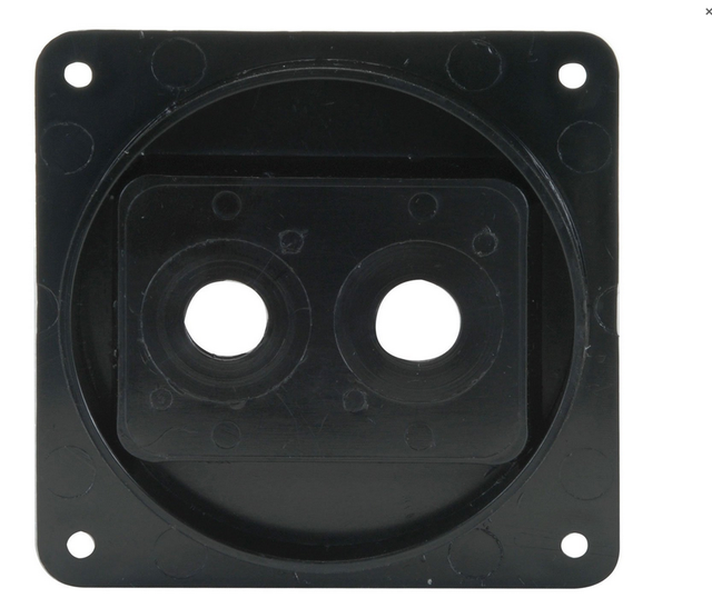 Recessed Dish Speaker Jack Plate BLACK for Orange Mesa Cab