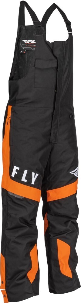 FLY RACING OUTPOST BIB ORANGE/BLACK 2XL Snowmobiling Water Resistant ...